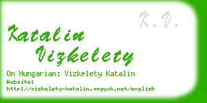 katalin vizkelety business card